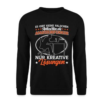 L’opérateur radio amateur répond mal Radio amateur - Sweat-shirt Unisexe - noir - Devant - Alina (178cm) & Michal (187cm)
