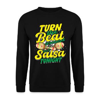 Tournez le rythme Let’s Salsa Tonight - Sweat-shirt Unisexe - noir - Devant - Alina (178cm) & Michal (187cm)