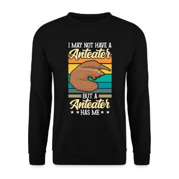 Anteater Don't Have Anteater Bear - Unisex Sweatshirt - black - Front - Alina (178cm) & Michal (187cm)