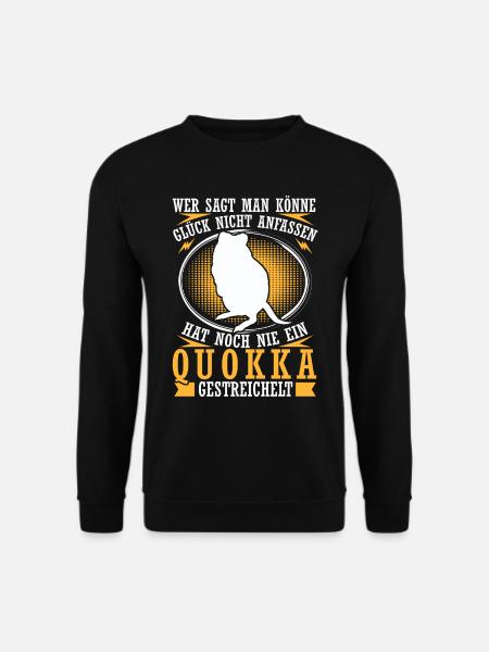 Quokka streicheln Beuteltier Quokka - Unisex Pullover - Schwarz