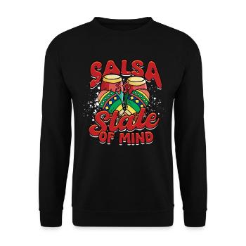 Salsa State Of Mind Salsero Salsera - Unisex Pullover - Schwarz - Vorne - Alina (178cm) & Michal (187cm)