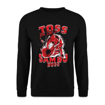 Toss Em Like A Sambo - Unisex Sweatshirt - black - Front - Alina (178cm) & Michal (187cm)