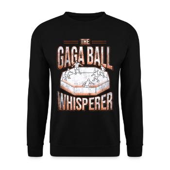 Gagaball The Gaga Ball Whisperer - Unisex Sweatshirt - black - Front - Alina (178cm) & Michal (187cm)