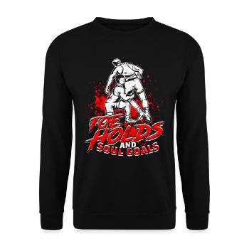 Sambo Toe Holds And Soul Goals - Unisex Sweatshirt - black - Front - Alina (178cm) & Michal (187cm)