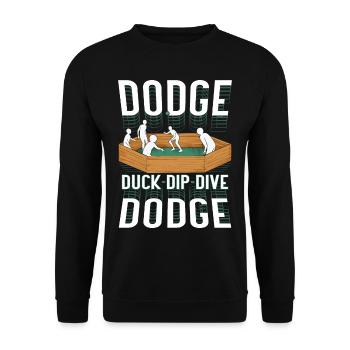 Gagaball Gaga Ball Ballon Chasseur - Sweat-shirt Unisexe - noir - Devant - Alina (178cm) & Michal (187cm)