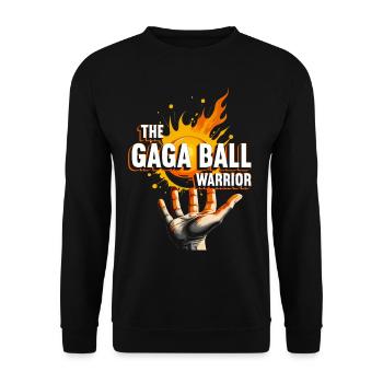 Gagaball The Gaga Ball Warrior - Unisex Sweatshirt - black - Front - Alina (178cm) & Michal (187cm)