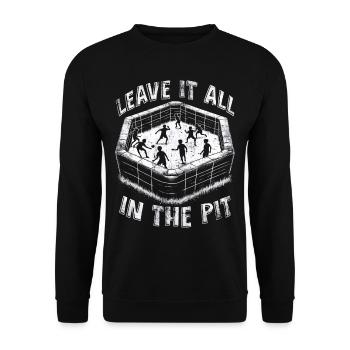 Gagaball Gaga Ball Ballon Chasseur - Sweat-shirt Unisexe - noir - Devant - Alina (178cm) & Michal (187cm)
