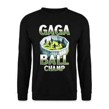 Gagaball Gaga Ball Champion - Sweat-shirt Unisexe - noir - Devant - Alina (178cm) & Michal (187cm)