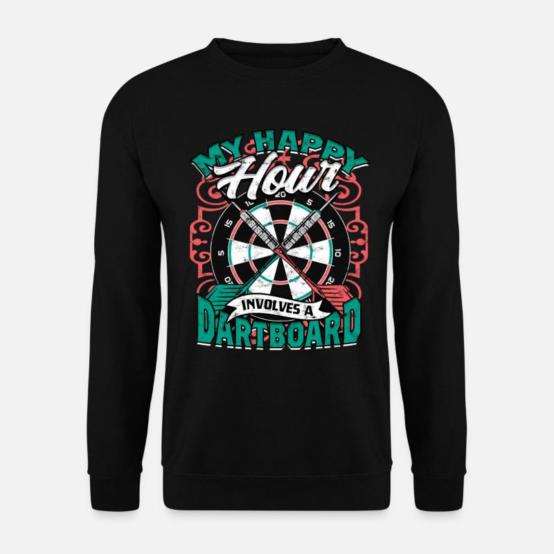 Dard joueur de fléchettes - Sweat-shirt Unisexe - noir