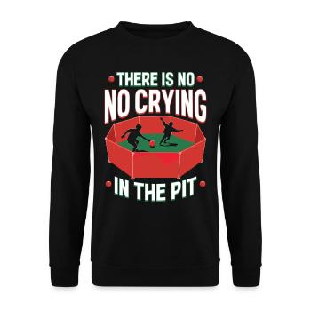 Gagaball Gaga Ball Il n’y a pas de pleurs dans la fosse - Sweat-shirt Unisexe - noir - Devant - Alina (178cm) & Michal (187cm)