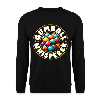 Kaugummiautomat Gumball Whisperer - Unisex Pullover - Schwarz - Vorne - Alina (178cm) & Michal (187cm)