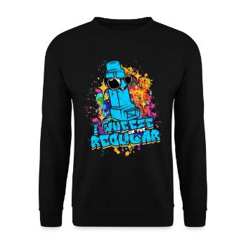 Asthme Asthmatique I Respiration Sifflante Sur La Régulière - Sweat-shirt Unisexe - noir - Devant - Alina (178cm) & Michal (187cm)