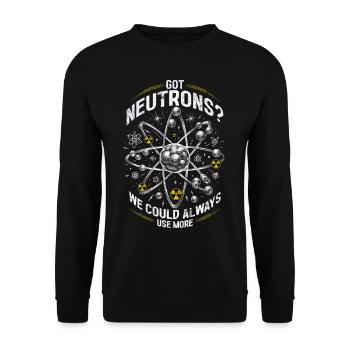 Nuclear Engineer Nuclear Technician - Unisex Sweatshirt - black - Front - Alina (178cm) & Michal (187cm)