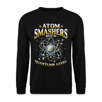 Nuclear Engineer Nuclear Technician - Unisex Sweatshirt - black - Front - Alina (178cm) & Michal (187cm)