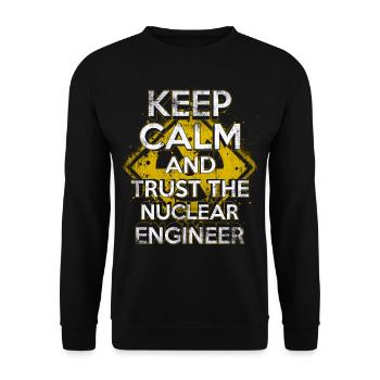 Nuclear Technician Nuclear Engineer - Unisex Sweatshirt - black - Front - Alina (178cm) & Michal (187cm)