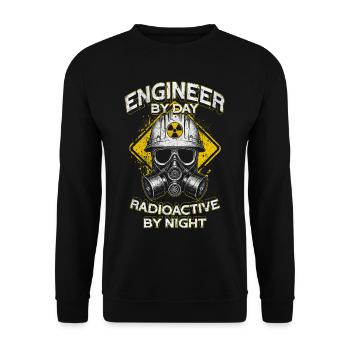 Nuclear Engineer Nuclear Technician - Unisex Sweatshirt - black - Front - Alina (178cm) & Michal (187cm)