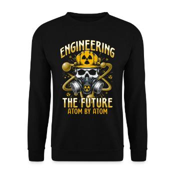 Nuclear Engineer Nuclear Technician - Unisex Sweatshirt - black - Front - Alina (178cm) & Michal (187cm)