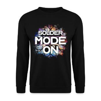 Mode de soudure du peintre de vitrail activé - Sweat-shirt Unisexe - noir - Devant - Alina (178cm) & Michal (187cm)