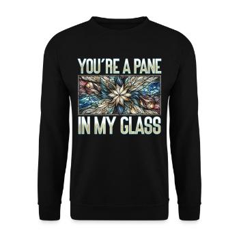 Stained Glass Artist Glass Painter Mosaic Artist - Unisex Sweatshirt - black - Front - Alina (178cm) & Michal (187cm)