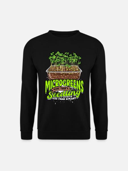 Microgreen Microgreens - Unisex Pullover - Schwarz