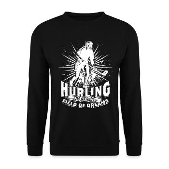 Hurling Le champ originel des rêves - Sweat-shirt Unisexe - noir - Devant - Alina (178cm) & Michal (187cm)