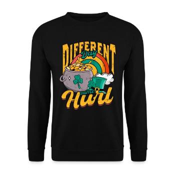 Hurling Différent jour même hurl - Sweat-shirt Unisexe - noir - Devant - Alina (178cm) & Michal (187cm)