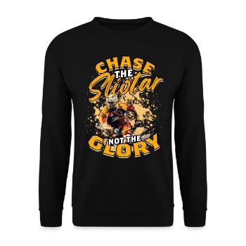 Lancer à la poursuite du Sliotar, pas de la gloire - Sweat-shirt Unisexe - noir - Devant - Alina (178cm) & Michal (187cm)