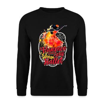 If Flamenco was easy it'd be called ballet - Unisex Pullover - Schwarz - Vorne - Alina (178cm) & Michal (187cm)