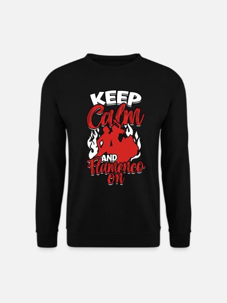 Gardez votre calme et votre flamenco - Sweat-shirt Unisexe - noir
