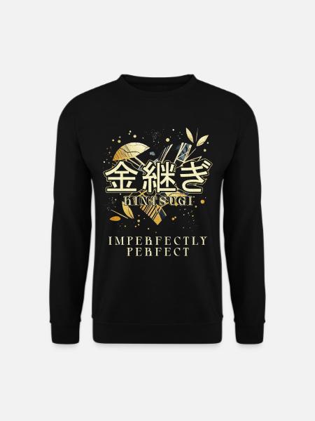 Kintsugi Kintsukuroi Imperfectly perfect - Unisex Sweatshirt - black