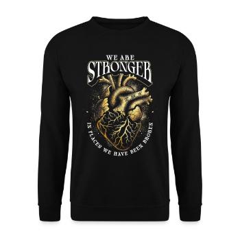 Kintsugi Kintsukuroi - Sweat-shirt Unisexe - noir - Devant - Alina (178cm) & Michal (187cm)