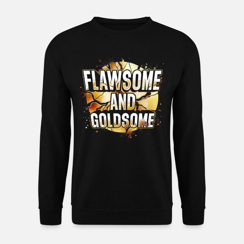 Kintsugi Flawsome And Goldsome - Unisex Sweatshirt - black