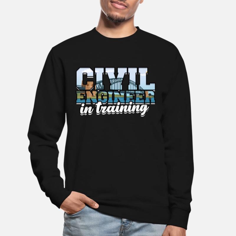Bridge construction engineer in training Unisex Sweatshirt
