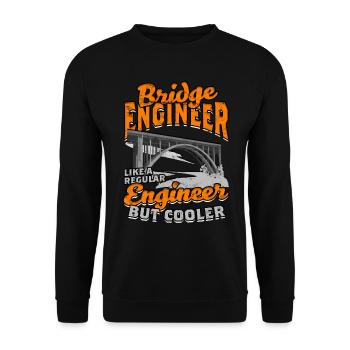 Ingénieur Ponts Génie Civil - Sweat-shirt Unisexe - noir - Devant - Alina (178cm) & Michal (187cm)