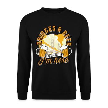 Ingénieur Ponts Génie Civil - Sweat-shirt Unisexe - noir - Devant - Alina (178cm) & Michal (187cm)