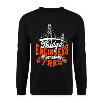 Ingénieur Ponts Génie Civil - Sweat-shirt Unisexe - noir - Devant - Alina (178cm) & Michal (187cm)