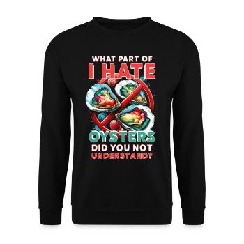 Oyster Haters - Unisex Sweatshirt - black - Front - Alina (178cm) & Michal (187cm)
