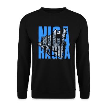 Nicaragua Nicaragisch - Unisex Pullover - Schwarz - Vorne - Alina (178cm) & Michal (187cm)