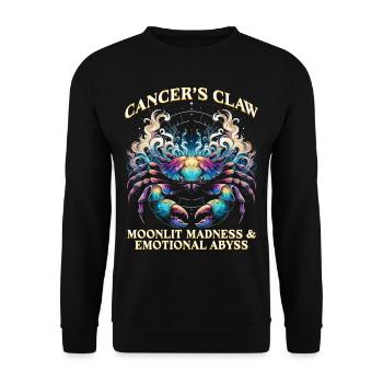 Horoskop Krebs Cancer's Claw - Unisex Pullover - Schwarz - Vorne - Alina (178cm) & Michal (187cm)