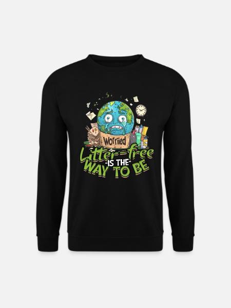 Umweltschutz Umweltschützer Recyceln - Unisex Pullover - Schwarz