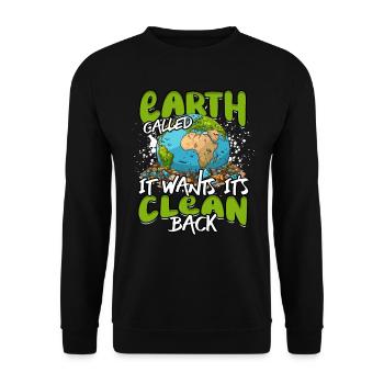 Protection de l’environnement Environnementalistes - Sweat-shirt Unisexe - noir - Devant - Alina (178cm) & Michal (187cm)