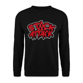 Stack Attack Speed Stacker Cup Stacking - Unisex Pullover - Schwarz - Vorne - Alina (178cm) & Michal (187cm)