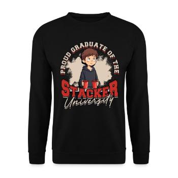Cup Stacking Sport Stacking Speed Stacker - Unisex Pullover - Schwarz - Vorne - Alina (178cm) & Michal (187cm)