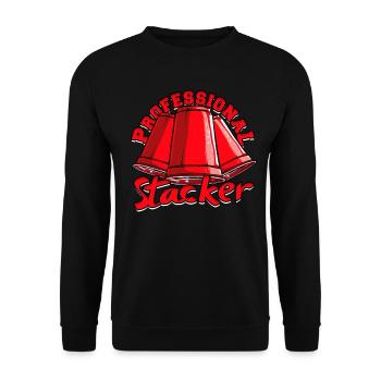 Professional Stacker Stacker Cup Stacking - Unisex Pullover - Schwarz - Vorne - Alina (178cm) & Michal (187cm)