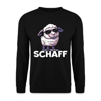Schäff | Chef | Teamleiter | Abteilungsleiter - Unisex Pullover - Schwarz - Vorne - Alina (178cm) & Michal (187cm)