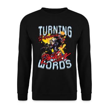 Poetry Slam Turning silence into roars with words - Unisex Sweatshirt - black - Front - Alina (178cm) & Michal (187cm)
