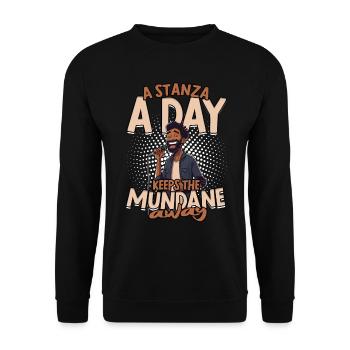 Poetry Slam Dichter Poetryslam - Unisex Pullover - Schwarz - Vorne - Alina (178cm) & Michal (187cm)