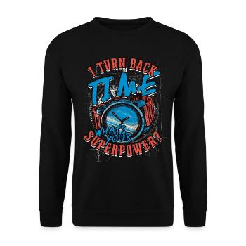 Uhrmacher Uhrmacherei - Unisex Pullover - Schwarz - Vorne - Alina (178cm) & Michal (187cm)