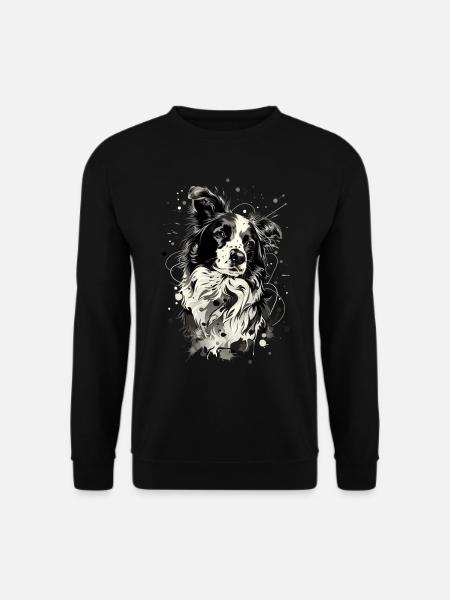 Border Collie Schäferhund | Hütehund - Unisex Pullover - Schwarz
