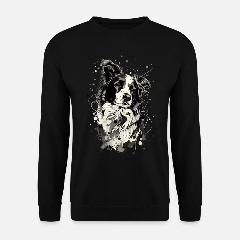 Border Collie Schäferhund | Hütehund - Unisex Pullover - Schwarz
